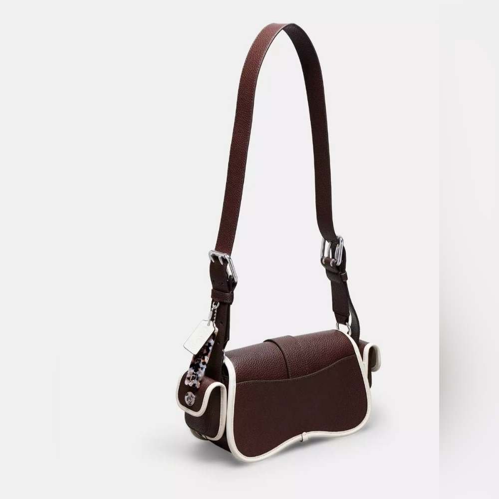 Coachtopia Cargo Wavy Dinky Bag In Pebbled Coachtopia Leather - Picture 2 of 16